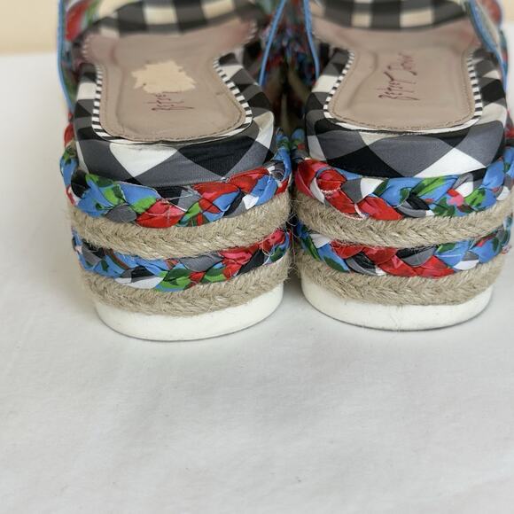 Betsey Johnson Selah Platform Sandals US 5/5.5 approx Floral Transparent Straps - Picture 7 of 12